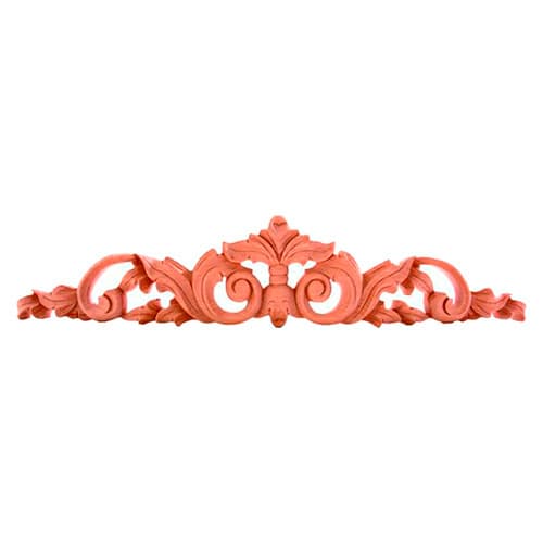 36" x 7-1/2" x 7/8" Hand Carved Onlay, Rubberwood
