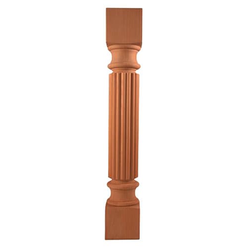 5" x 5" x 36" Reed Post, Rubberwood