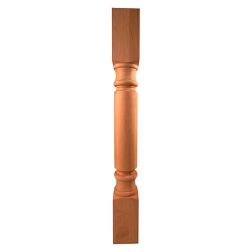 3-1/2" x 3-1/2" x 35-1/4" Tuscan Post, Rubberwood