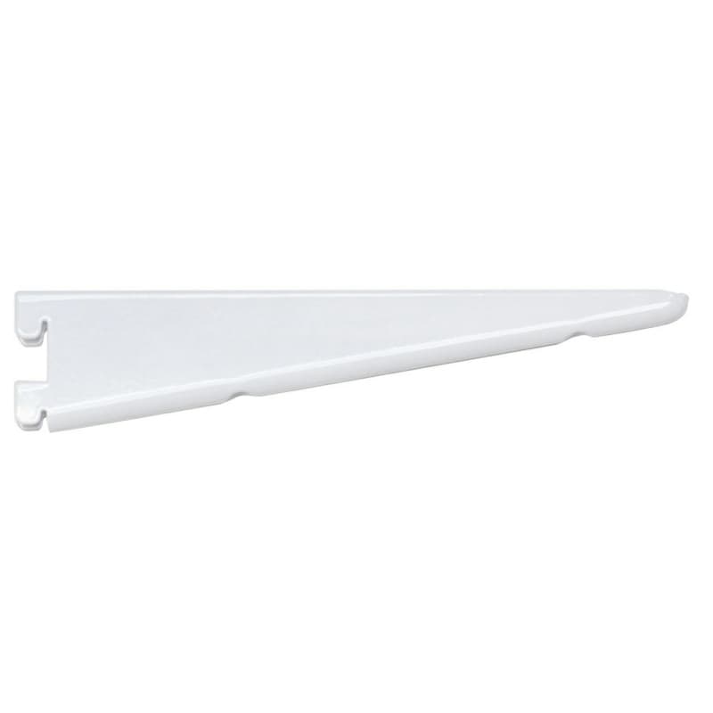11.2" PRO Value Premier Heavy-Duty Double Slot Shelf Bracket, White Finish 10/Box