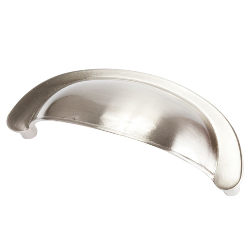 3" Classic Cup Pull, Satin Nickel