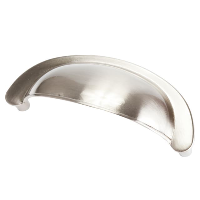 3" Classic Cup Pull, Satin Nickel