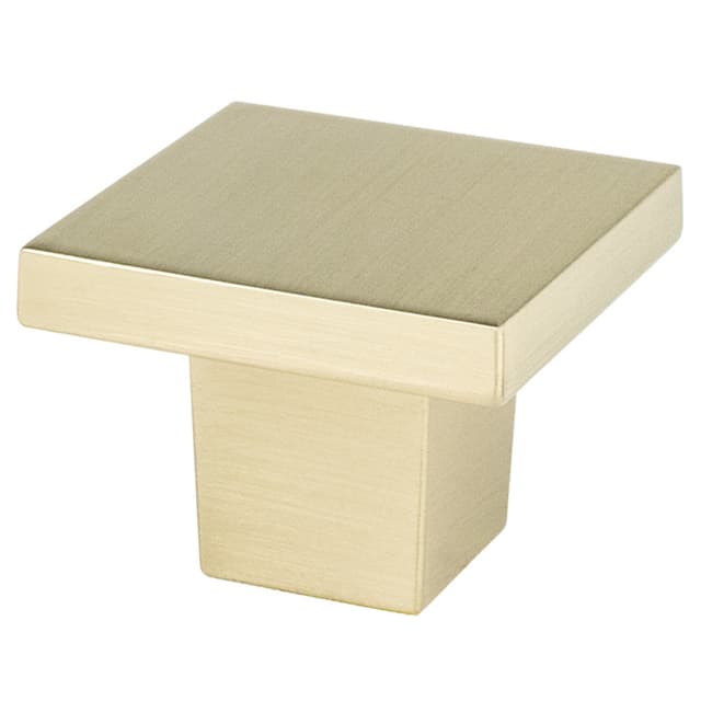 1-5/32" Mod Square Knob, Satin Champagne