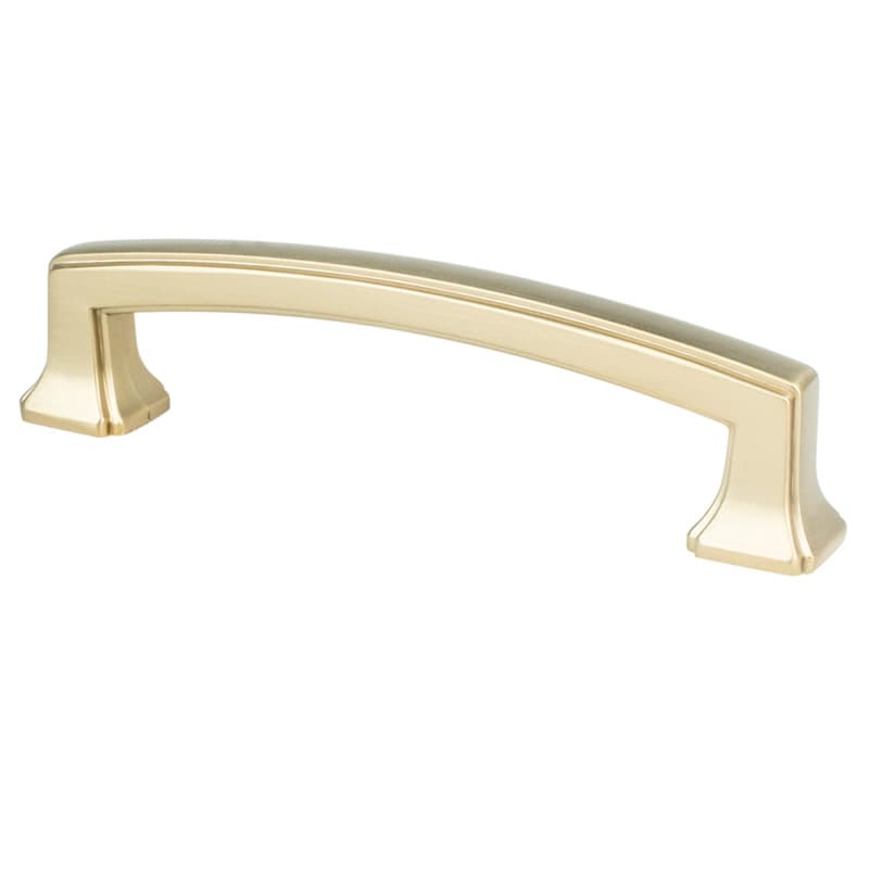 96mm Preferred Bar Pull, Satin Champagne, 4-13/32" Length