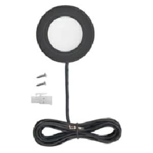 LED 3W Warm White Puck Light, Black