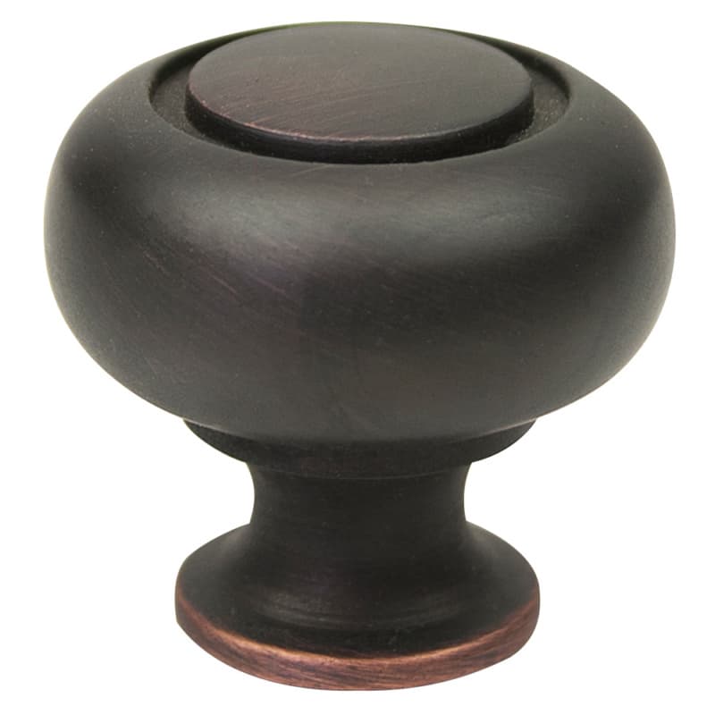 1-1/4" Round Knob, Oil-Rubbed Bronze, 1-1/4" Length