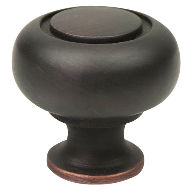 1-1/4" Round Knob, Oil-Rubbed Bronze, 1-1/4" Length