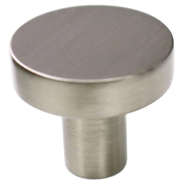 1" Flat Top Knob, Satin Nickel