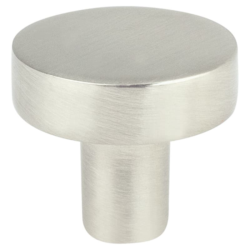 1" Transitions 2.0 Round Knob, Satin Nickel