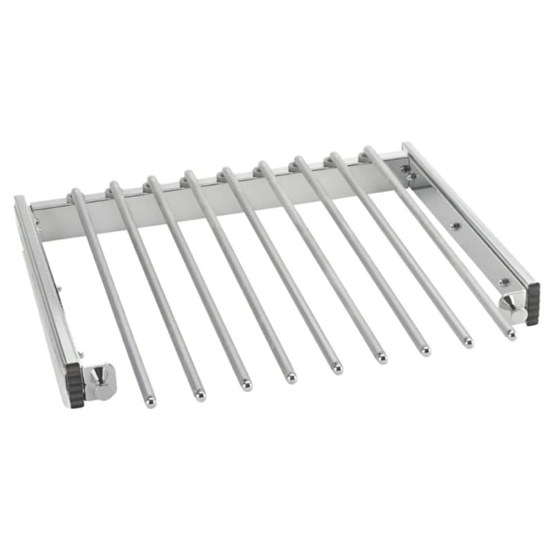 17-1/2" - 18-1/8" Pant Rack, 9 Rod, Chrome Plated Finish