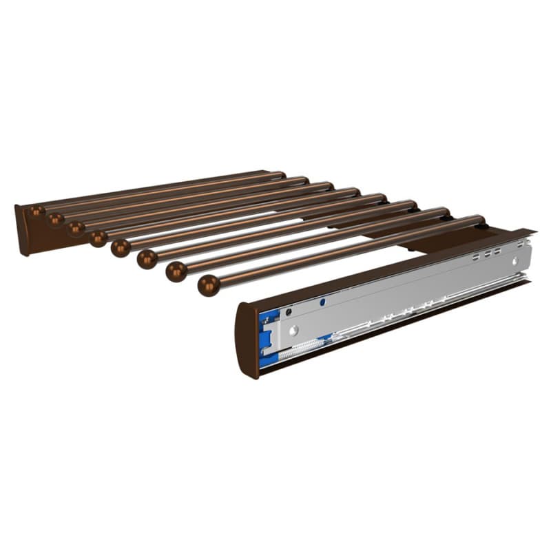 18" Sidelines Pullout Pant Rack, Bronze Finish
