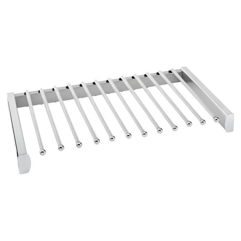 24" Sidelines Pullout Pant Rack, Satin Chrome Finish