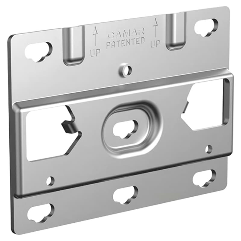 819 Anti-Drop Wall Plate, Steel, 100/Box