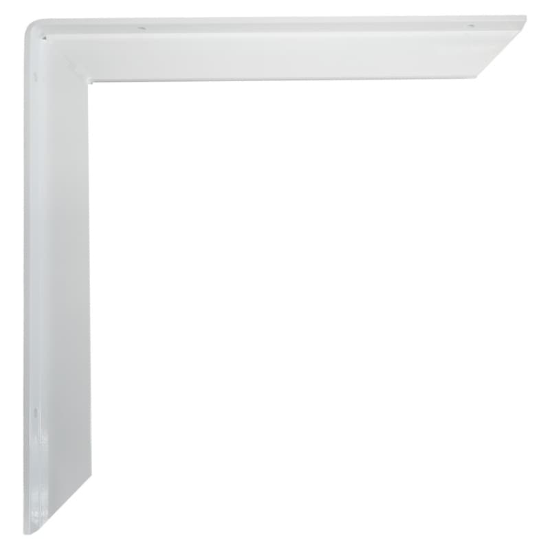 12" Aluminum Counter & Support Bracket, Powder Coat White Finish