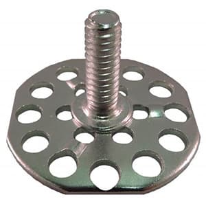 1/4-20 X 3/4" X 1-1/2" Corian Sink Base Plate, Zinc, 100/Pack