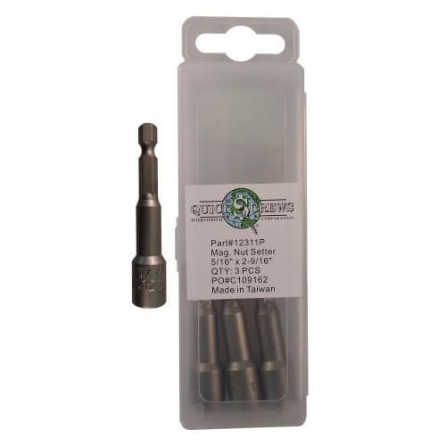 2-9/16" Magnetic Nut Setter, 5/16" Shank (3/Box)