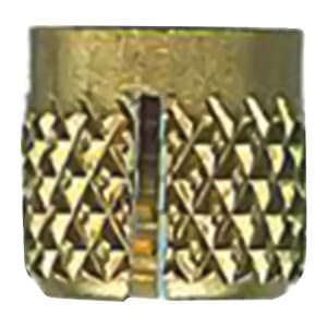 #10-32 x 1/4" Knurled Insert, Brass, 100/Pack
