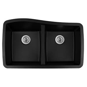 Karran QU-720 Quartz Series Undermount Double Equal Bowl Kitchen Sink