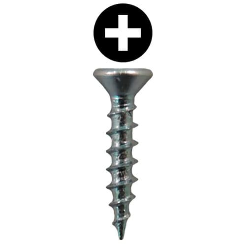 #6 x 3/4" Flat Head Drawer Slide Screws, Phillips Drive Coarse Thread and Sharp Point, Zinc, Box of 20 Thousand by Quickscrews