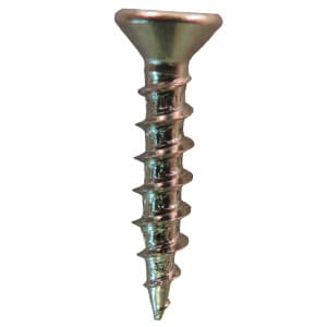 #7 x 5/8" Flat Head Drawer Slide Screws, Phillips Drive Coarse Thread and Sharp Point, Nickel, Box of 20 Thousand by Quickscrews