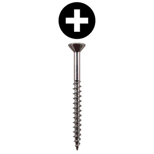 Quickscrews #9 Flat Head Phillips Drive Sharp Point Assembly Screw