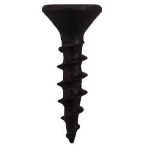 #8 x 3/4" Flat Head Hinge Edge Screws, Square Drive Coarse Thread and Sharp Point, Black, Box of 12 Thousand by Quickscrews