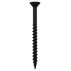 Quickscrews #8 Flat Head Square Drive Sharp Point Black Assembly Screw
