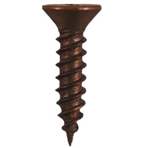 #6 x 1/2" Flat Head Hinge Edge Screws, Phillips Drive Twinfast Thread and Sharp Point, Antique Brass, Box of 25 Thousand by Quickscrews
