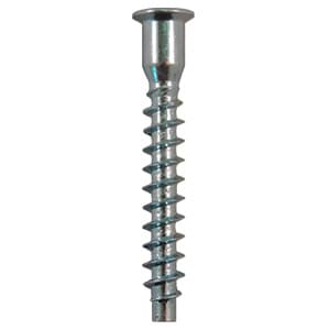 7mm x 50mm Flat Head Confirmat Screw, Pozi Drive Coarse Thread and Blunt Point, Zinc, Box of 2 Thousand by Wurth