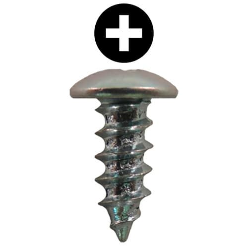 #8 x 7/16" Truss Head Hinge Edge Screws, Phillips Drive Type A Thread and Sharp Point, Zinc, Box of 20 Thousand by Quickscrews
