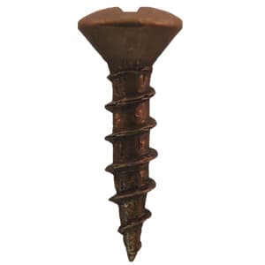 #5 x 5/8" Oval Head Drawer Slide Screws, Phillips Drive Coarse Thread and Sharp Point, Antique Brass, Box of 30 Thousand by Quickscrews