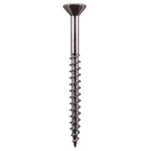 #8 x 2" Flat Head Assembly Screws, Phillips Drive Coarse Thread with Nibs and Sharp Point, Zinc, Box of 1 Thousand by Quickscrews