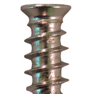 6mm x 25mm Flat Head Euro Screws, Pozi Drive Type B Thread and Blunt Point, Nickel, Box of 5 Thousand by Quickscrews