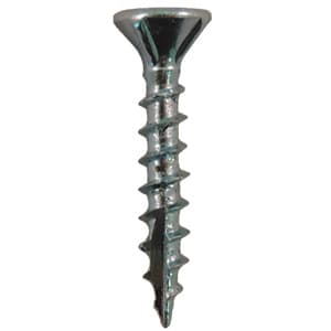 #8 x 1" Flat Head Assembly Screws, Square/Phillips Drive Coarse Thread with Nibs and Type 17 Auger Point, Zinc, Box of 11 Thousand by Quickscrews