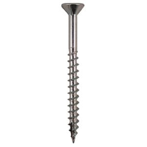 #9 x 2-1/2" Flat Head Assembly Screws, Square/Phillips Drive Coarse Thread with Nibs and Type 17 Auger Point, Zinc, Box of 2.5 Thousand by Quickscrews