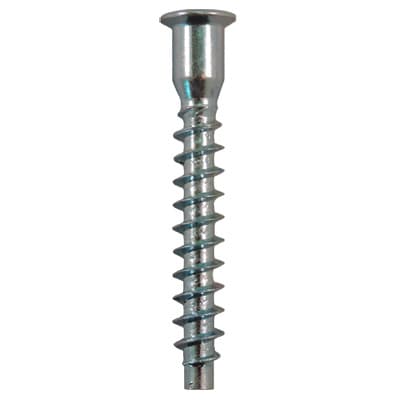 7mm x 50mm Flat Head Confirmat Screw, Pozi Drive Coarse Thread and Blunt Point, Zinc-Plated, Box of 2 Thousand by Wurth