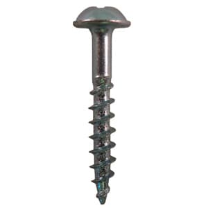 #8 x 1-1/4" Round Washer Head Assembly Screws, Square/Phillips Drive Coarse Thread and Sharp Point, Zinc, Box of 9 Thousand by Quickscrews