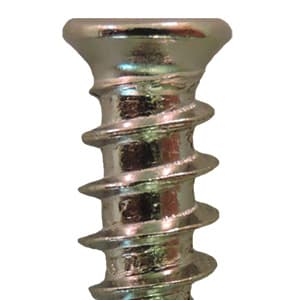 6mm x 13mm Flat Head Euro Screws, Phillips Drive Type B Thread and Blunt Point, Nickel, Box of 10 Thousand by Quickscrews