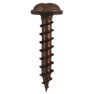 #8 x 1" Round Washer Head Assembly Screws, Square/Phillips Drive Coarse Thread and Sharp Point, Plain, Box of 10 Thousand by Quickscrews