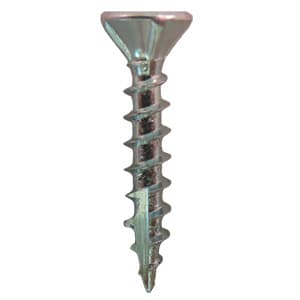 #6 x 3/4" Flat Head Hinge Edge Screws, Square/Phillips Drive Coarse Thread and Sharp Point, Zinc, Box of 20 Thousand by Quickscrews