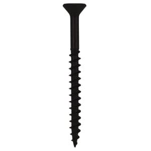 #8 x 3" Flat Head Assembly Screws, Phillips Drive Coarse Thread and Sharp Point, Black, Box of 2 Thousand by Quickscrews