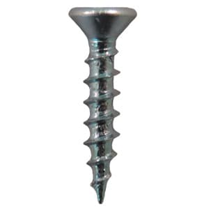 #8 x 5/8" Flat Head Hinge Edge Screws, Square Drive Coarse Thread and Sharp Point, Zinc, Box of 14 Thousand by Quickscrews