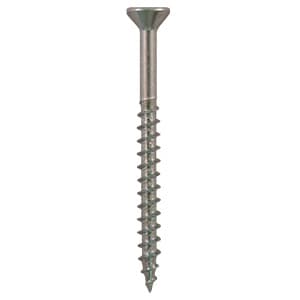 #8 x 3" Flat Head Assembly Screws, Square Drive Coarse Thread and Sharp Point, Zinc, Box of 2 Thousand by Quickscrews