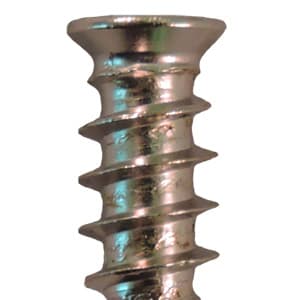 6mm x 10.5mm Flat Head Euro Screws, Pozi Drive Type B Thread and Blunt Point, Nickel, Box of 10 Thousand by Quickscrews