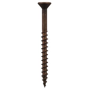 #8 x 2-1/2" Flat Head Assembly Screws, Phillips Drive Coarse Thread and Sharp Point, Plain, Box of 5 Hundred by Quickscrews