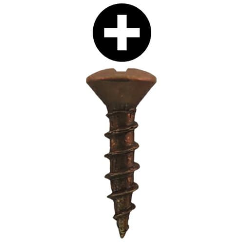 Quickscrews #5 Oval Head Phillips Drive Sharp Point Hinge and Drawer Slide Installation Screw