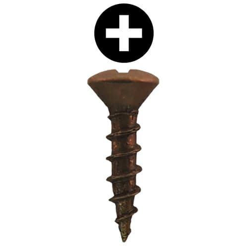 Quickscrews #6 Oval Head Phillips Drive Sharp Point Hinge and Drawer Slide Installation Screw