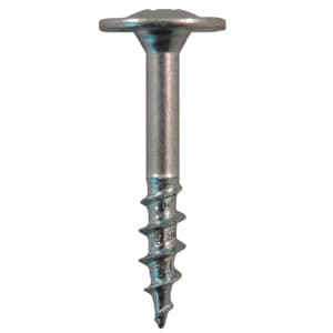 #8 x 1-1/8" Large Round Washer Head Drawer Front Adjusting Screws, Phillips Drive Coarse Thread and Sharp Point, Zinc, Box of 1 Thousand by Quickscrews