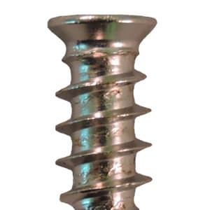 6mm x 13mm Flat Head Euro Screws, Phillips Drive Type B Thread and Blunt Point, Nickel, Box of 1 Thousand by Quickscrews
