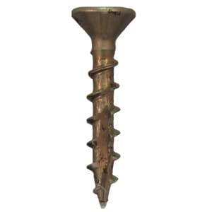 #8 x 1-1/4" Flat Head Assembly Screws, Square/Phillips Drive Coarse Thread with Nibs and Double Auger Point, Lubricated, Box of 1 Thousand by Quickscrews